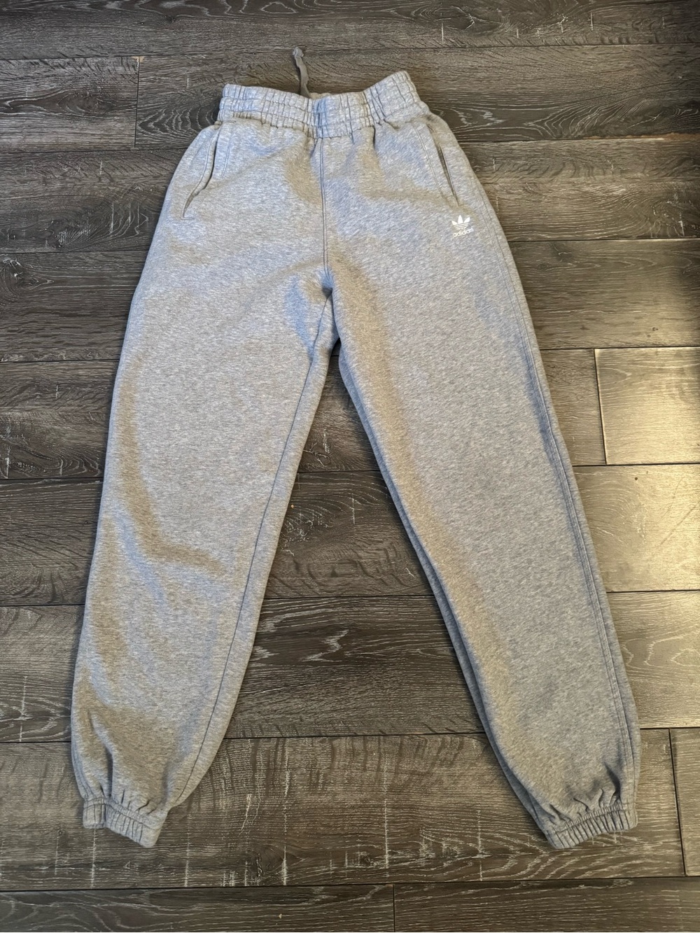 adidas Kids Heather Gray Fleece Joggers